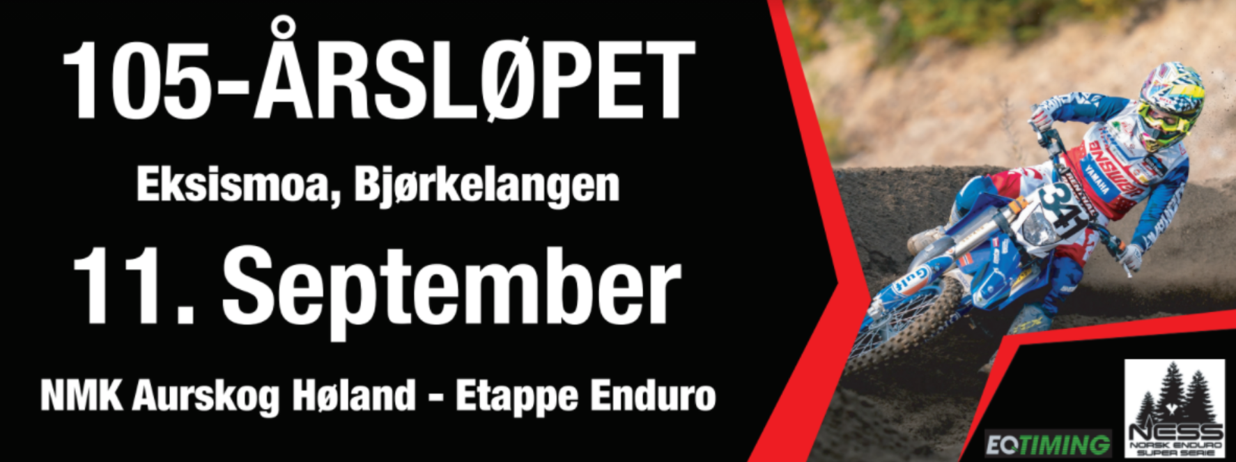 105-Årsløpet - forenklet etappe enduro den 11 sept